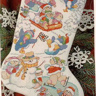 Winter Fun on Ice Stocking - PDF