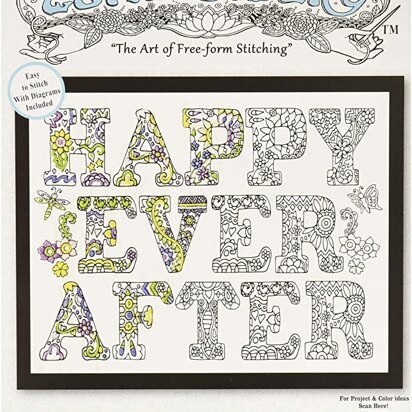Design Works Zenbroidery Happily Ever After Cotton Fabric Printed Embroidery Kit