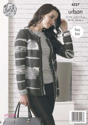 Edge To Edge Jackets in King Cole Urban - 4327 - Downloadable PDF