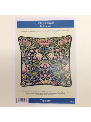 Bothy Threads William Morris Bell Flower Needlepoint Kit - 35.5 x 35.5cm