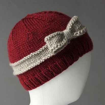 Bow Hat - knitting pattern
