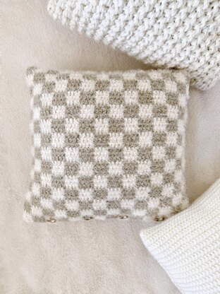 Balanced Checkered Pillow Cover