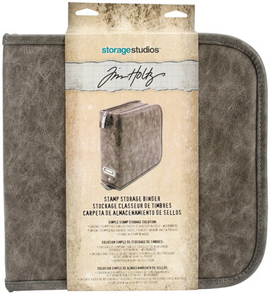 Advantus Tim Holtz Storage Studios Stamp Storage Binder - 3"X10"X9.75"