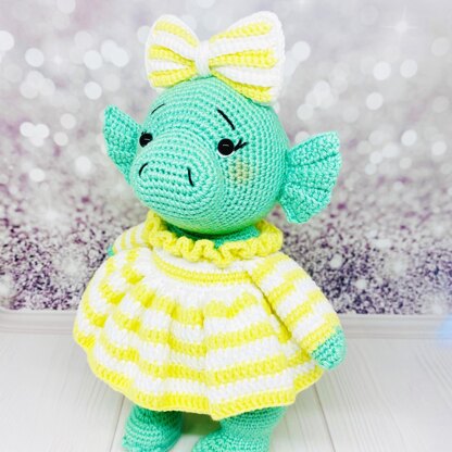 Crochet dragon, Amigurumi dragon, Amigurumi dragon Kira