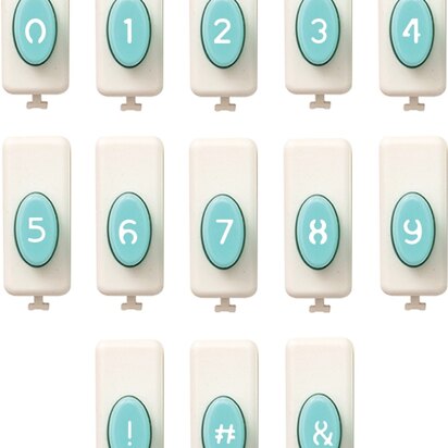 We R Memory Keepers Numbers & Symbols Punch Set - 556652