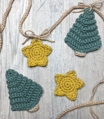 Trees and Stars Garland