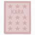 Knitting Pattern KARA name knit chunky newborn blanket Knit-Purl only, New Baby star motif beginner receiving stroller throw personalized