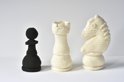 Chess Set, Chess Pieces, Chess Amigurumi