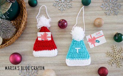 Santa Hat Gift Card Holder Ornament