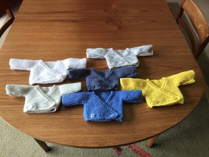 Preemie Crossover Cardigan