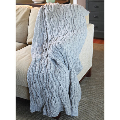 430 Bas-Relief Blanket - Knitting Pattern for Home in Valley Yarns Berkshire Bulky