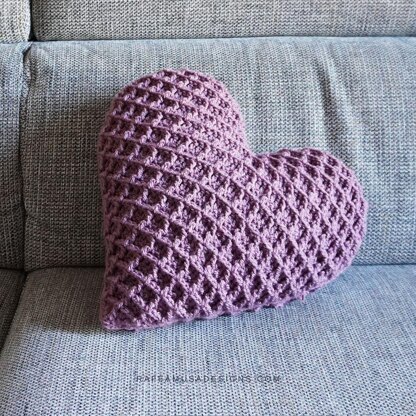 Waffle Heart Pillow