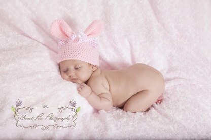 Bunny Wrap and Hat with Rounded Ears
