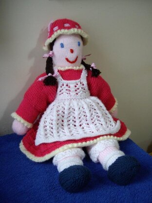 Victorian Soft Knitted Dolly