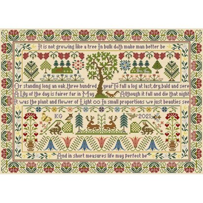 Bothy Threads Oak Tree Cross Stitch Kit - 53 x 38cm 