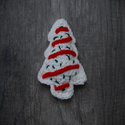 Christmas Tree Cake Little Debbie Amigurumi Food