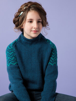 Brogan Sweater in Rowan Pure Wool Worsted