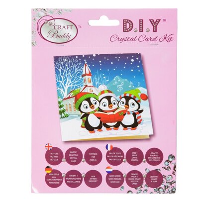 Craft Buddy Penguin Christmas Carols Crystal Card Kit
