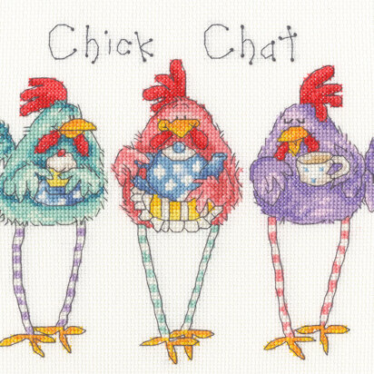 Bothy Threads Chick Chat Cross Stitch Kit - 22 x 18cm