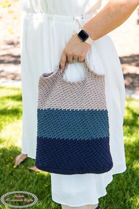 Striped Tote Bag