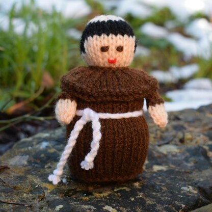 Medieval Monk Doll Knitting Pattern - Toy Knitting Pattern