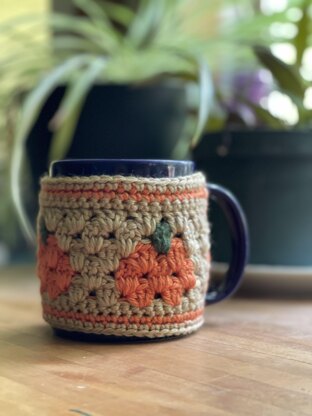 Crochet Pumpkin Mug Cosy