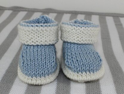 Baby 2 Colour Booties