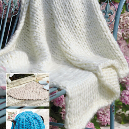 Rug, Throw and Teacosy in Sirdar Gorgeous - 7963 - Downloadable PDF