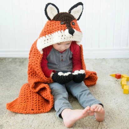 Hooded Woodland Fox Blanket