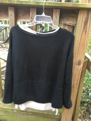 Black Chevron Style Sweater