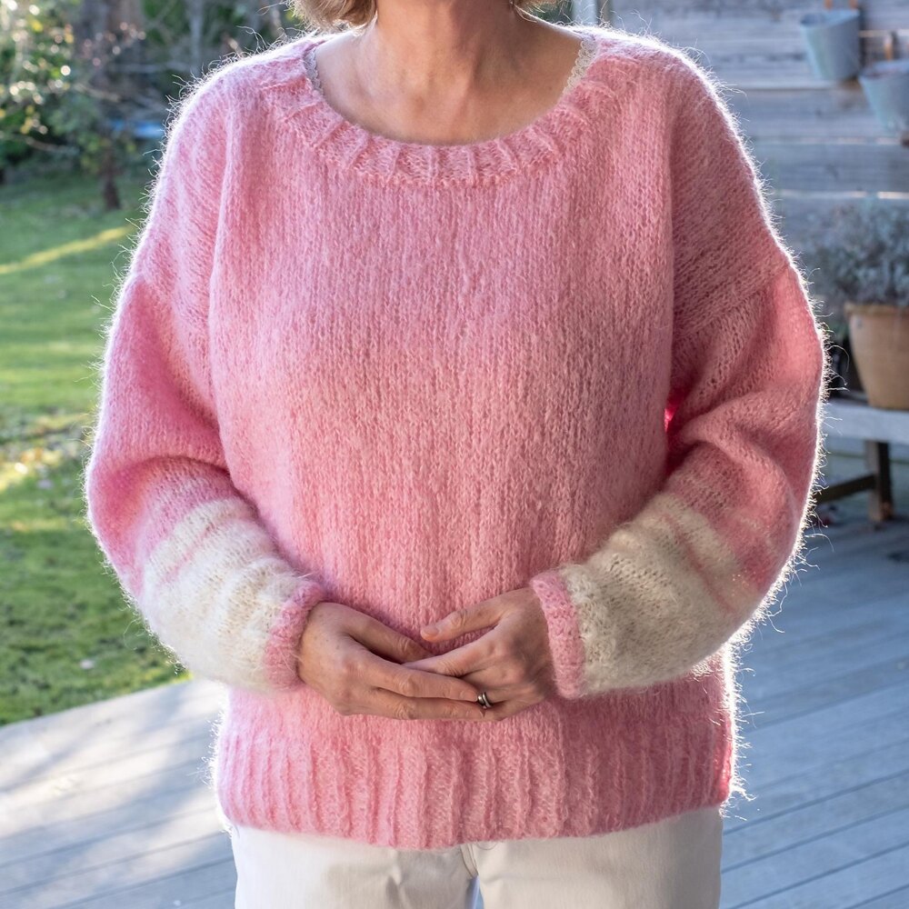 EASY Fluffy Mohair Sweater, ANY SIZE