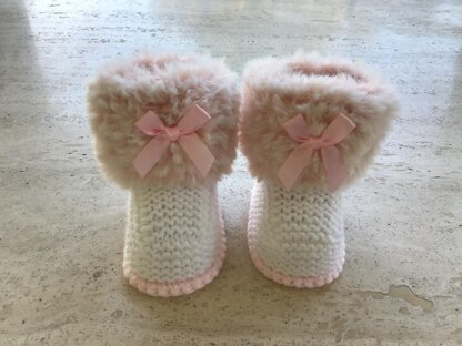 Baby Girl Pink Booties