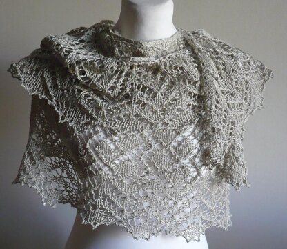 Silver Touch Lace Shawl