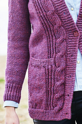 Cardigans With Pockets in Stylecraft Highland Heathers Aran - 9871 - Downloadable PDF