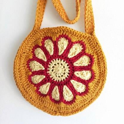 Big Flower Circle Bag