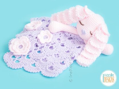 Sunny the Sleepy Bunny Lovey Crochet pattern by Ira Rott