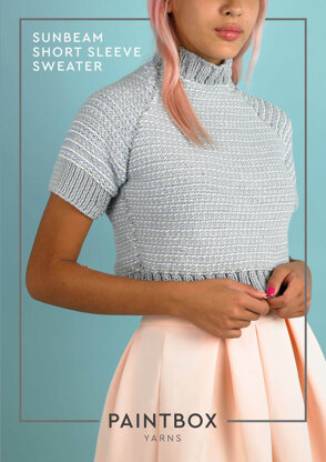 Paintbox Yarns Sunbeam Short Sleeve Jumper PDF (Free)