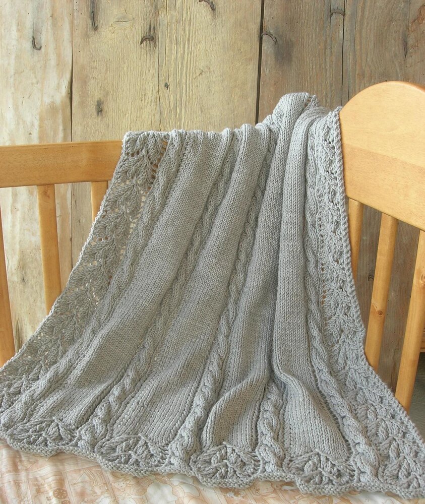 Sublime Lace baby blanket Knitting pattern by Knit-a-Zoo