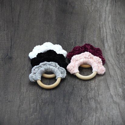 Velvet Wooden Teething Rings