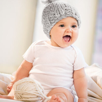 Bulky Baby Hat in Blue Sky Fibers Bulky - Downloadable PDF