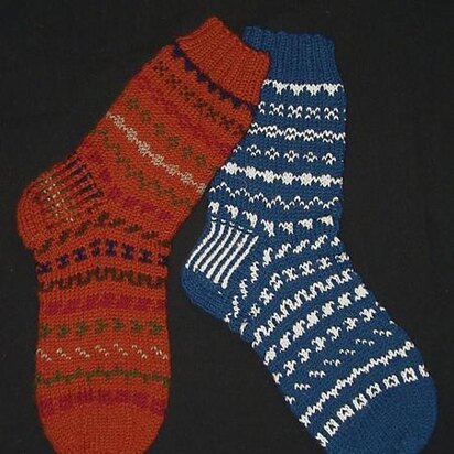 Fair Isle Peerie Socks