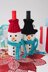 Wine-derful Time Snowman Bottle Cozies