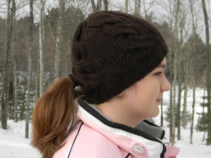 Pony Up, or Down, for a Big Fat Cable Hat