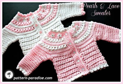 Pearls & Lace Sweater PDF14-138