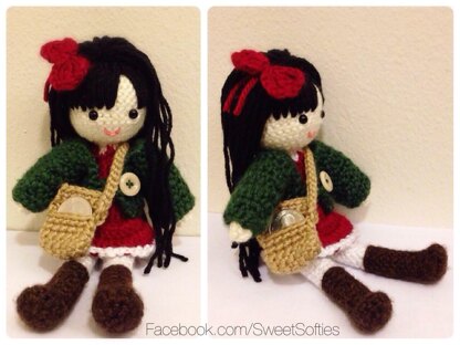 Amigurumi Autumn Girl Doll