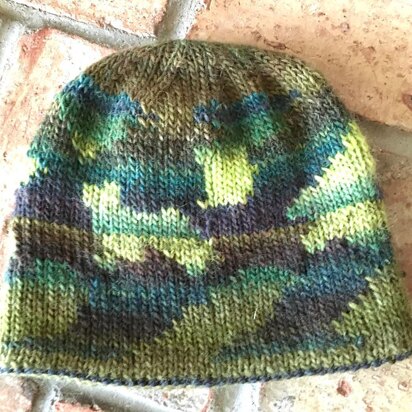 Men's Camo Hat - knitting pattern