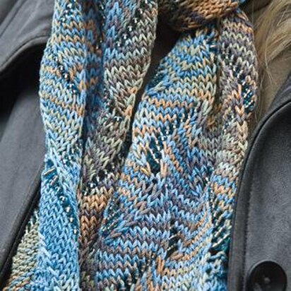 #334S Susan Undulating Waves Scarf