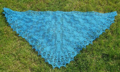 Tender Myosotis Shawl