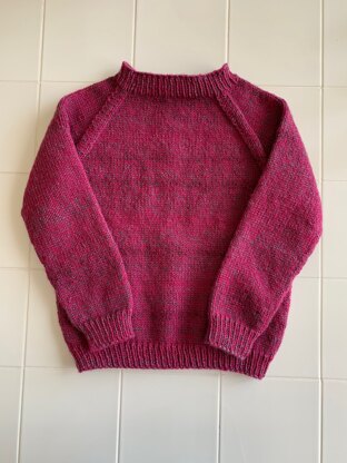 Raspberry William Child Sweater