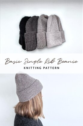 Basic Single Rib Beanie